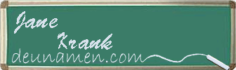 Jane Krank Visitenkarte